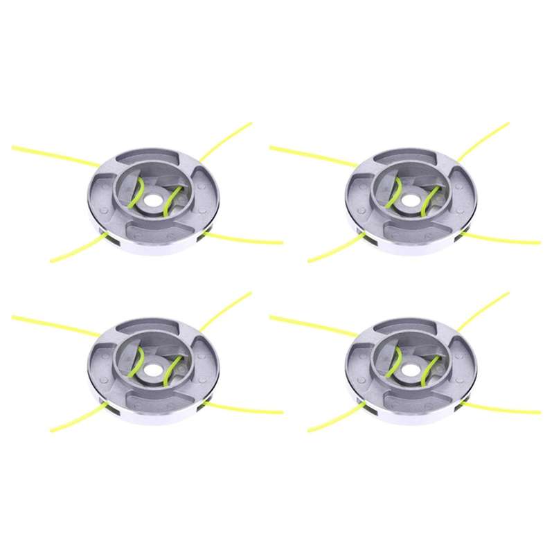 4x Alloy Head Metal Trimmer Head ,brush Cutter Parts for Trimmer