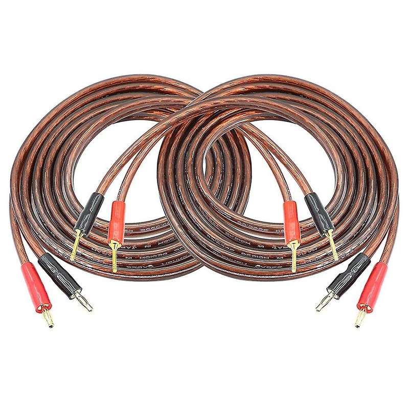 Hifi Ofc Speaker Cable with Banana Plug to Pin Plug, 4mm