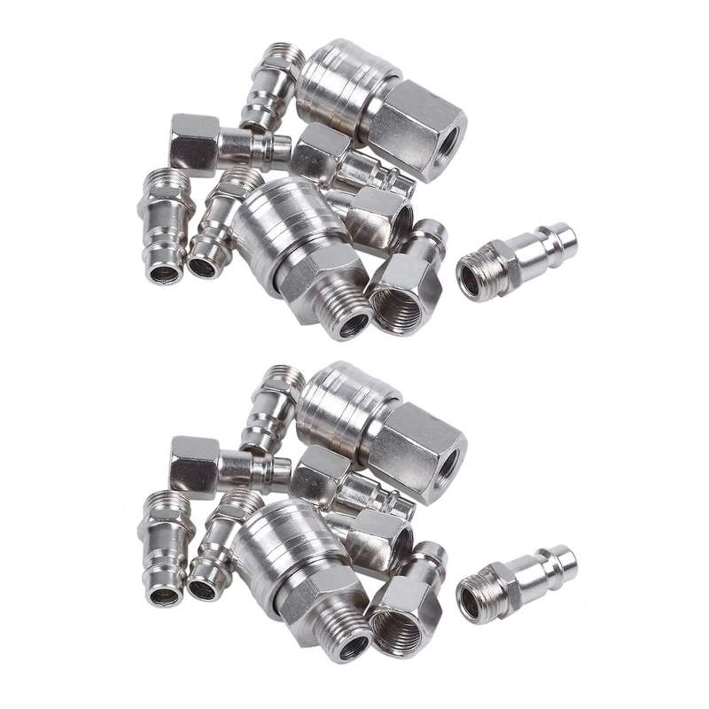 20x Raccord Rapide Compresseur Pneumatique Systeme Forme Europeen