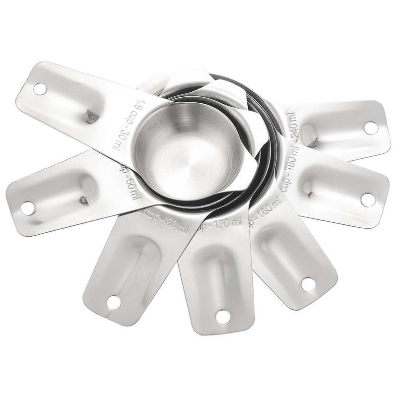 Measuring Cups Set Of 7 with 1/8 Cup Coffee Scoop,stainless Steel Cup