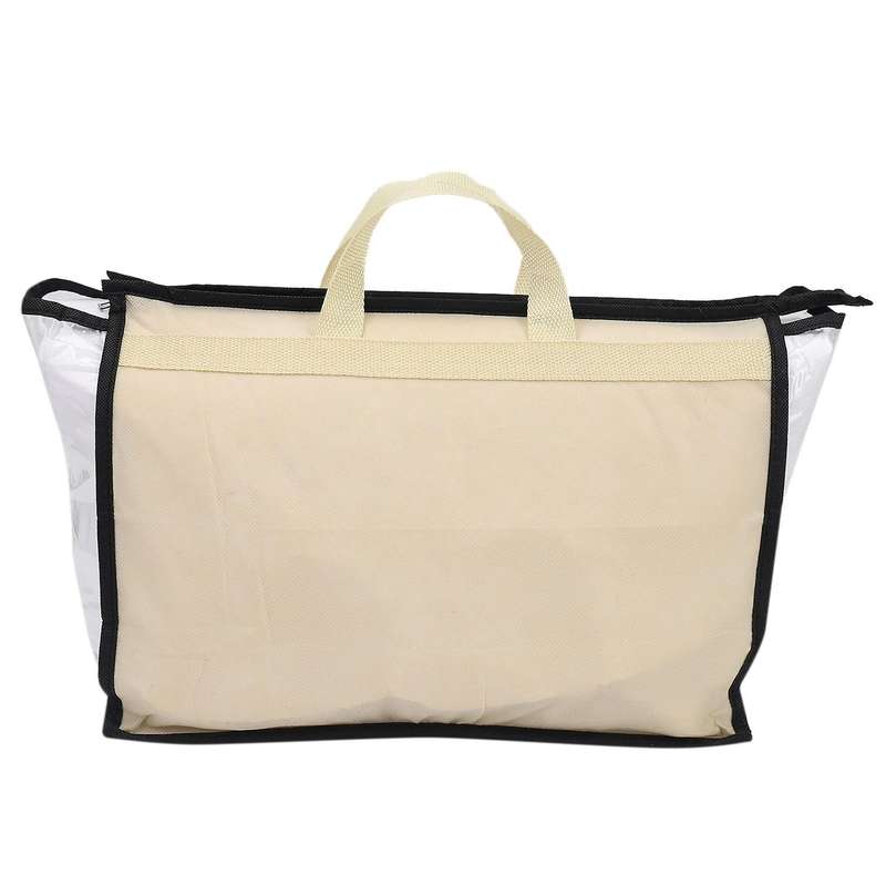 Clear Cover Craft Storage Bag with Zipper for Dust Moisture Proof