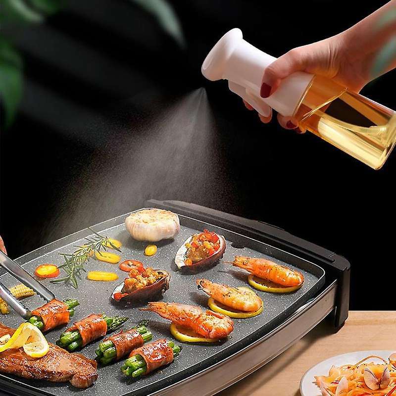 2pcs Oil Sprayer for Cooking Olive Food Safe Glass Bottle Leakproof