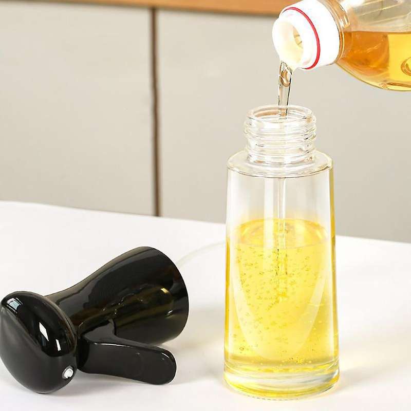 2pcs Oil Sprayer for Cooking Olive Food Safe Glass Bottle Leakproof