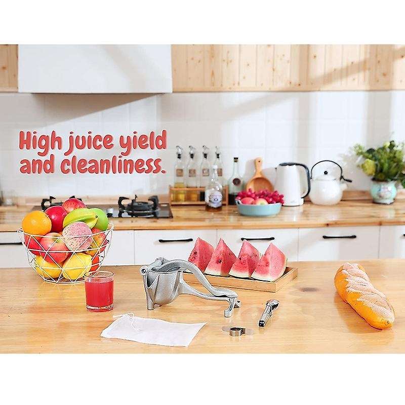 Juice Squeezer Manual Juicer - with Food Tong Filter Bags for Juicing