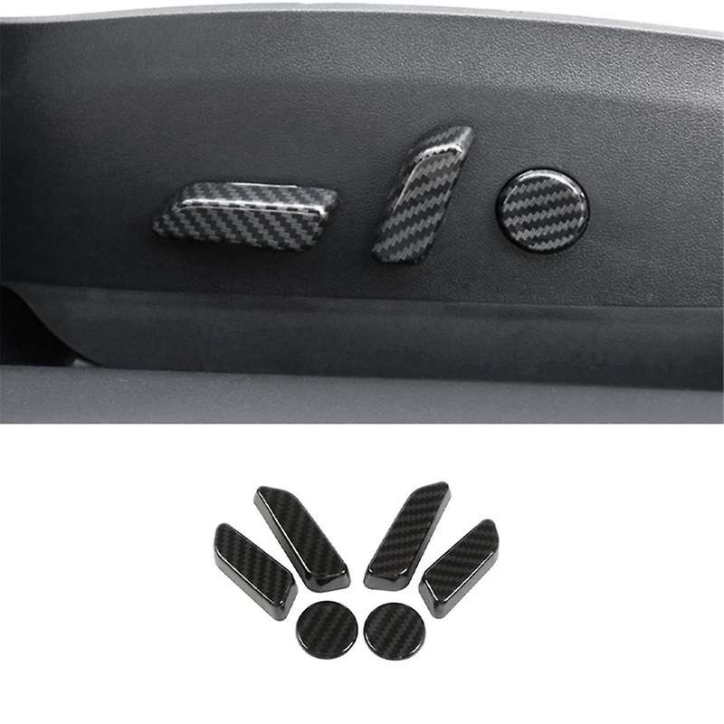 Automobile Electric Seat Adjustment Button Decorative Stickers Kits for Model Y Interior Modificatio