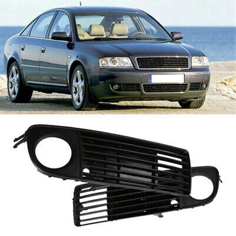 Automobile Front Bumper Fog Lamp Grille Fog Lamp Frame Cover for A6 C5 1998-2001 4b0807682s 4b080768