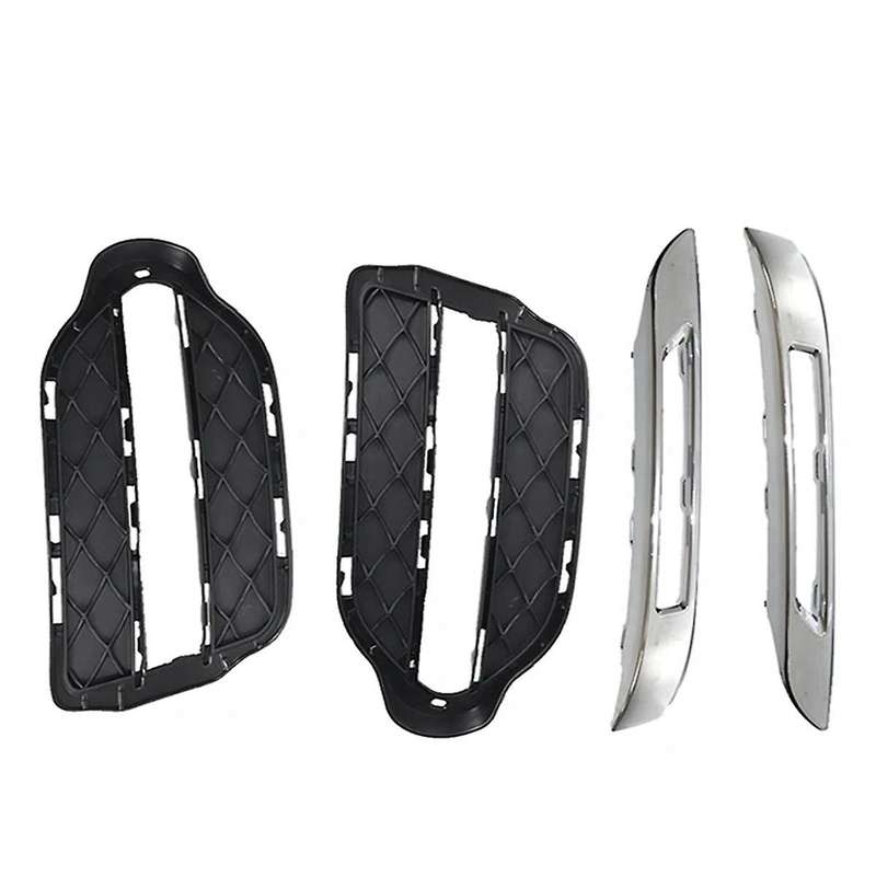 Automobile Front Bumper Grille Fog Lamp Cover for - C 2048857223 Black Right