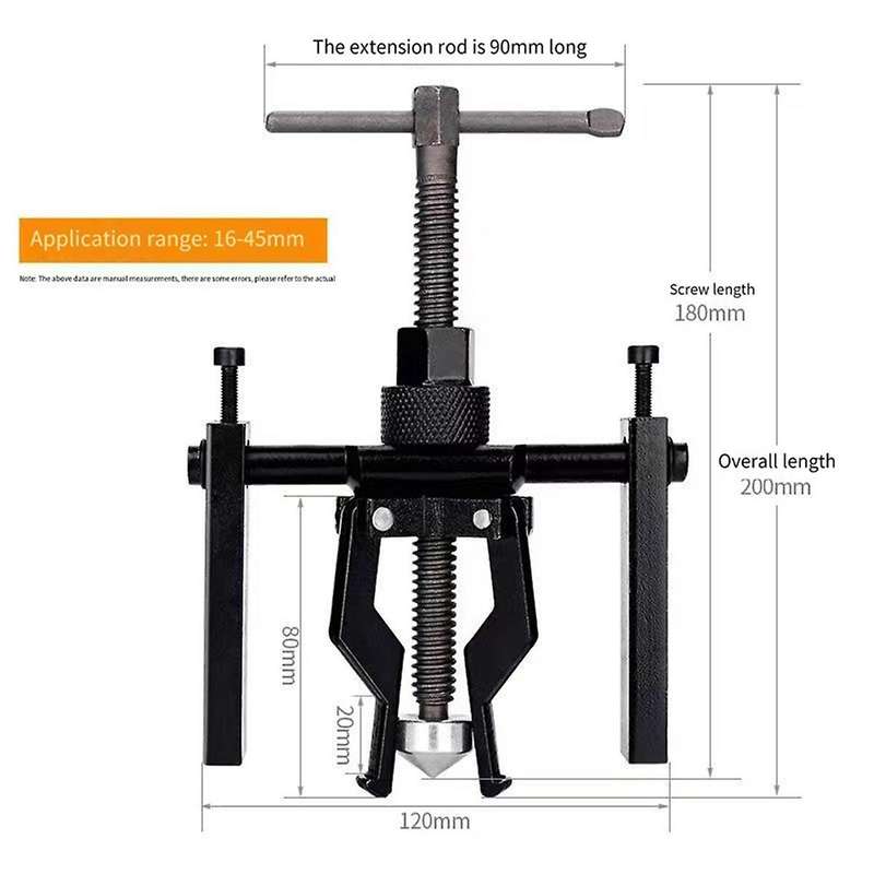 Automobile Puller Three-Jaw Inner Hole Bearing Puller for Bearing Device Removal Tool Motorcycle Ti