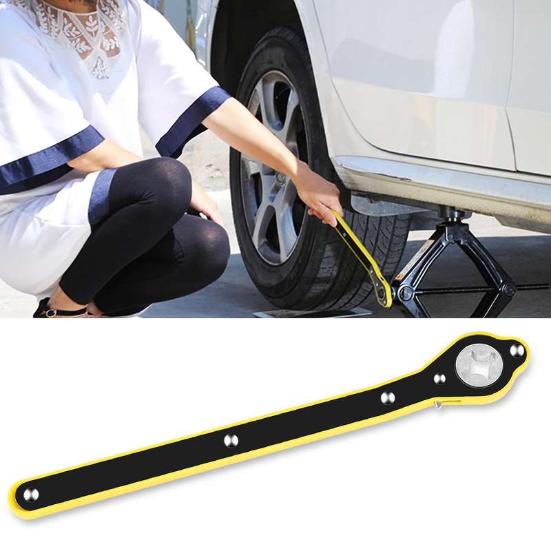 Automobile Tire Ratchet Wrench Tire Jack Removal Wrench Cross Jack