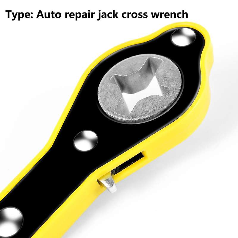 Automobile Tire Ratchet Wrench Tire Jack Removal Wrench Cross Jack
