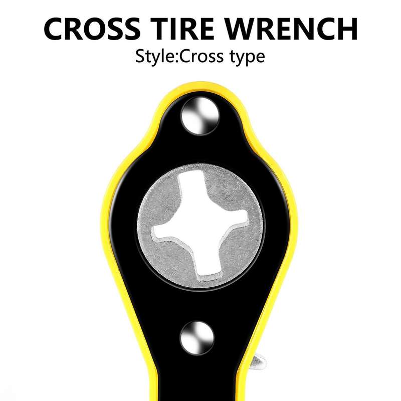 Automobile Tire Ratchet Wrench Tire Jack Removal Wrench Cross Jack
