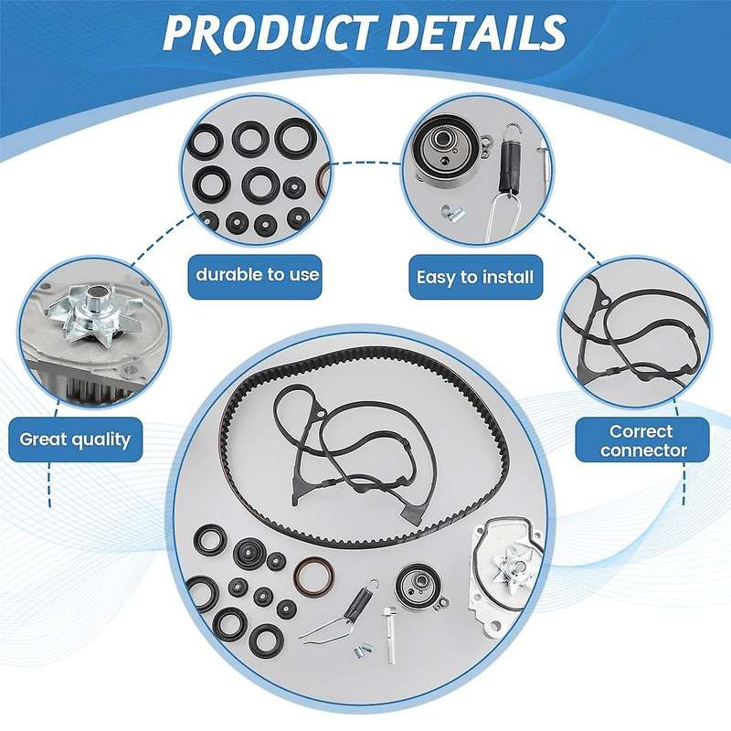 Automobile Timing Belt Kit Water Pump Valve Gasket for 01-05 1.7L Auto Parts