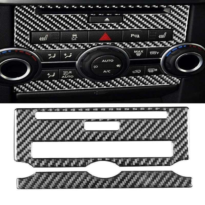 Automotive Carbon Fiber Decals Sticker Central Control CD Panel Decorative Sticker for 4 2010-2016