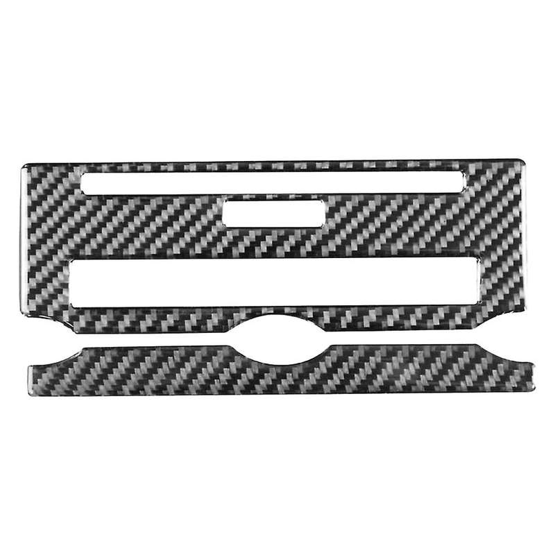Automotive Carbon Fiber Decals Sticker Central Control CD Panel Decorative Sticker for 4 2010-2016