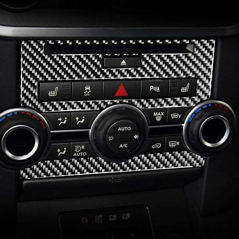 Automotive Carbon Fiber Decals Sticker Central Control CD Panel Decorative Sticker for 4 2010-2016