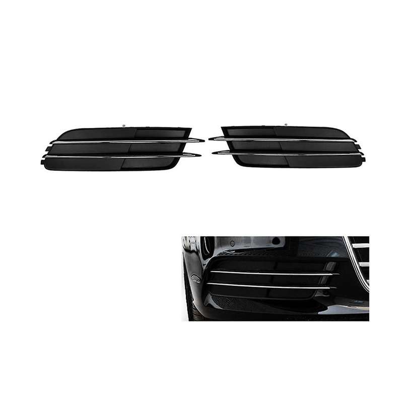 Automotive Chrome Fog Lamp Frame Front Bar Grille Fog Lamp Cover for A6l C7 4g0807681 4g0807682