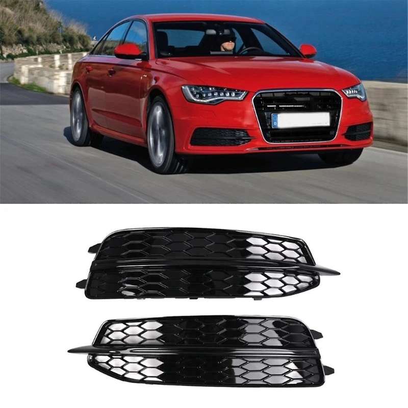 Automotive Fog Lamp Bezel Grille Front Fog Lamp Frame for A6 C7 2011-2014 4g0807681d 4g0807682d