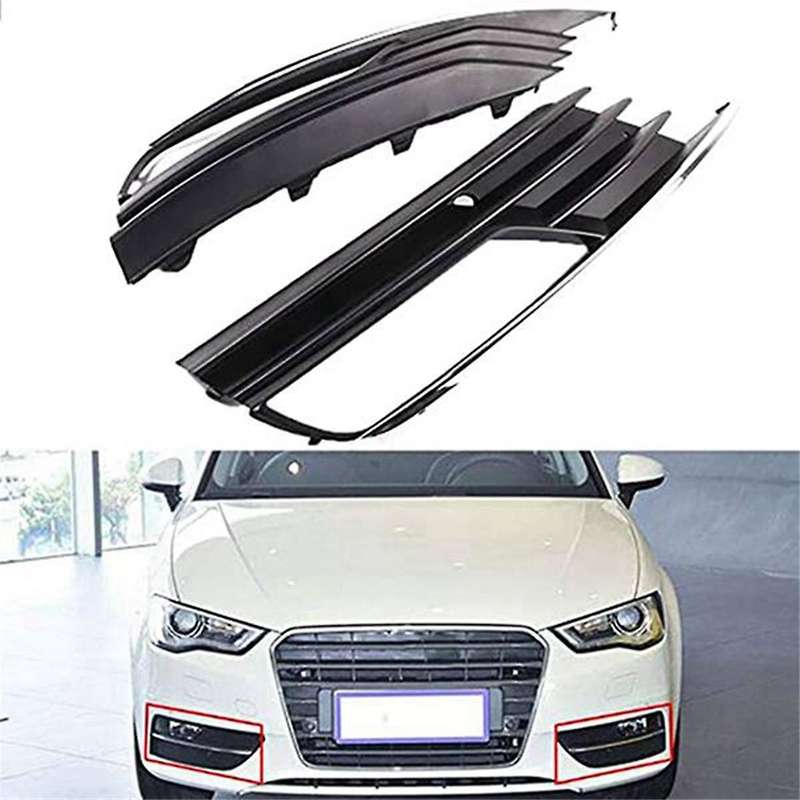 Automotive Front Bumper Fog Light Cover Fog Light Grille for A3 Sedan 2013-2017 8v5807681a 8v5807682