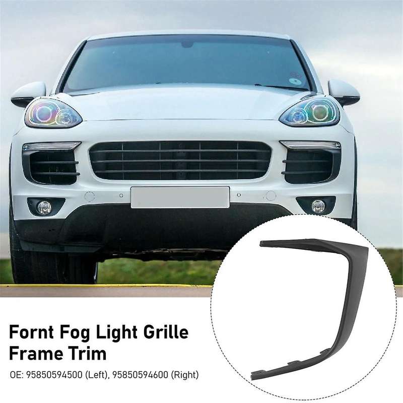 Automotive Front Bumper Fog Light Grille Air Guide Trim for 958 2015-2018 95850594500 95850594600