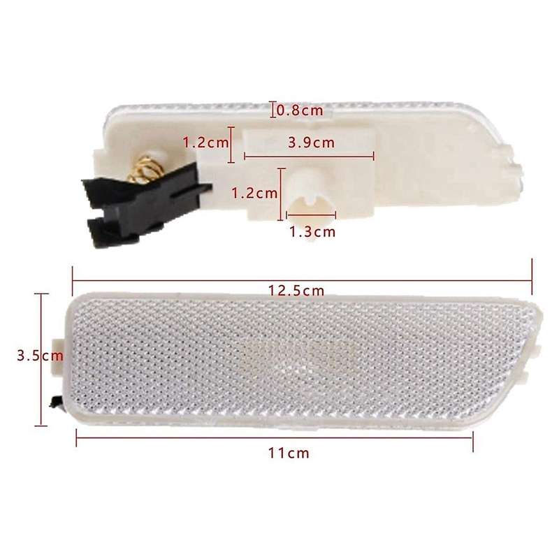 Automotive Front Bumper Side Marker Lights Reflector for MK4 Golf 1998-2004 1JM945072 1JM945071