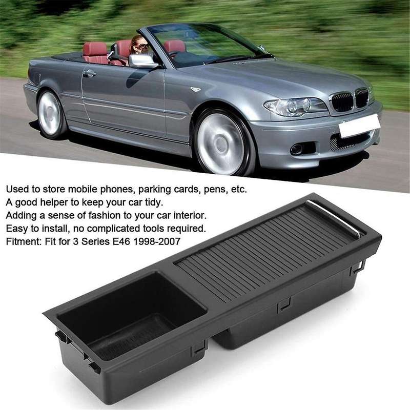 Automotive Front Center Console Storage Box Center Console Tray for 3 Series E46 1998-2007 51167038