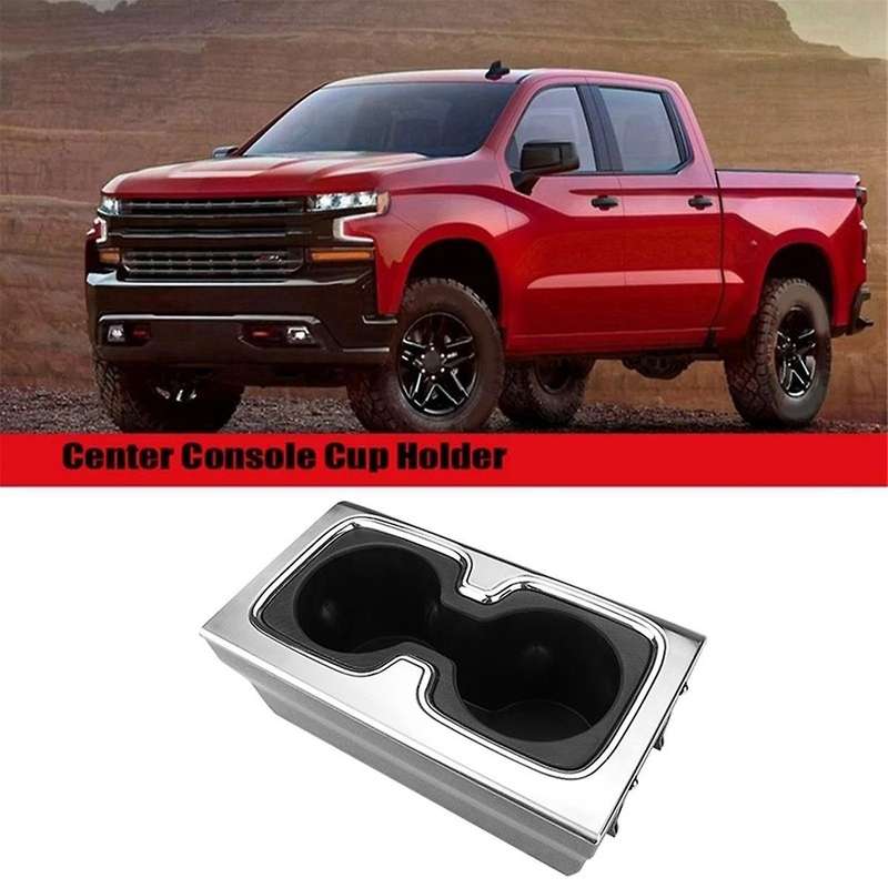 Automotive Interior Center Console Cup Holder for 1500 2500 Hd 3500 Hd 23467147 Silver