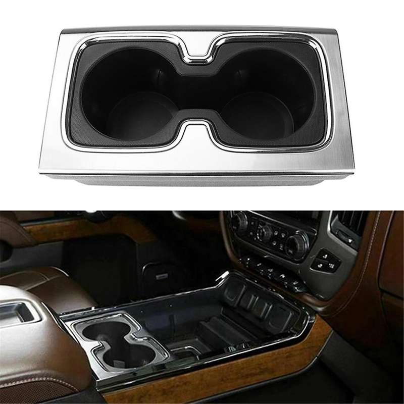 Automotive Interior Center Console Cup Holder for 1500 2500 Hd 3500 Hd 23467147 Silver