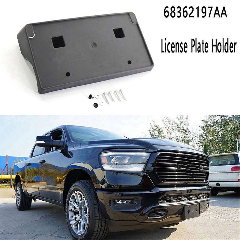Automotive License Plate Photo Holder License Plate Holder Mounting Bracket for Ram 2500 3500 2019-