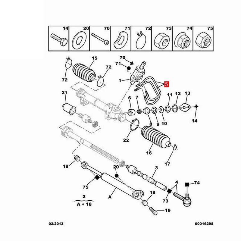 Automotive Power Cylinder Steering Pipe Oil Distribution Valve for 205 307 309 Elysee 4020 4G 40204