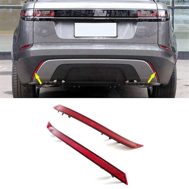 Automotive Rear Bumper Reflector Bumper Reflector Strip for Velar L560 2017-2023 LR093435 LR093436