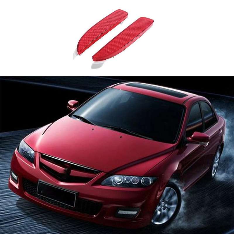 Automotive Rear Bumper Reflector Reflective Sheet Warning Light for Mazda6 Atenza 2013 -2016 BKC3-51