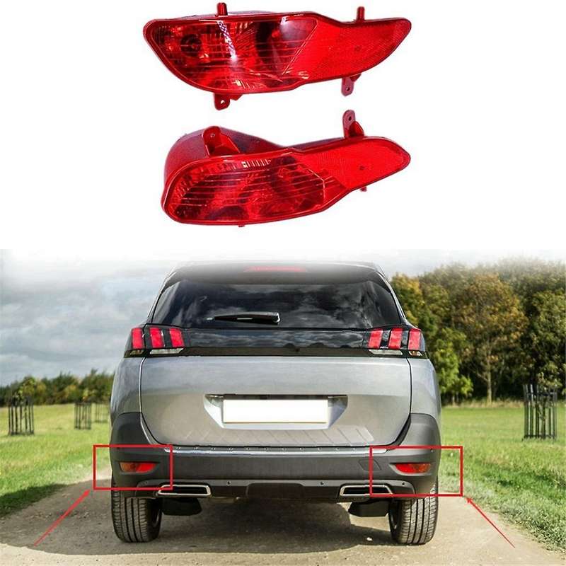 Automotive Rear Bumper Reflector Lights Rear Bumper Fog Lights for 5008 MK2 2016+ 9811982980 981198