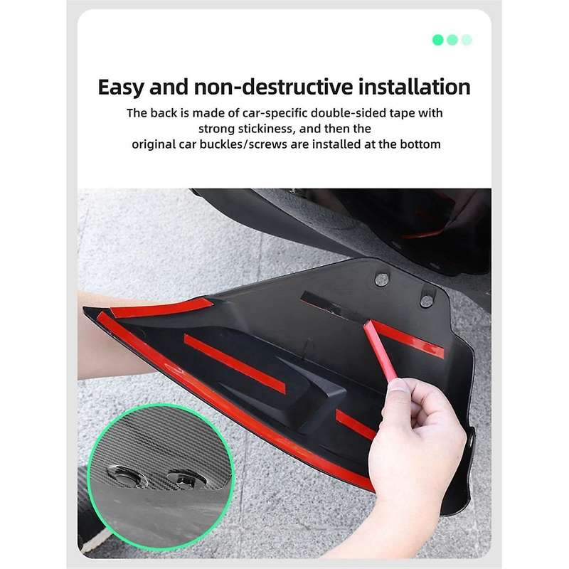 Automotive Rear Lip Side Wrap Corner Rear Lip Corner Rear Scoop Wrap Corner Spoiler Trim for Model