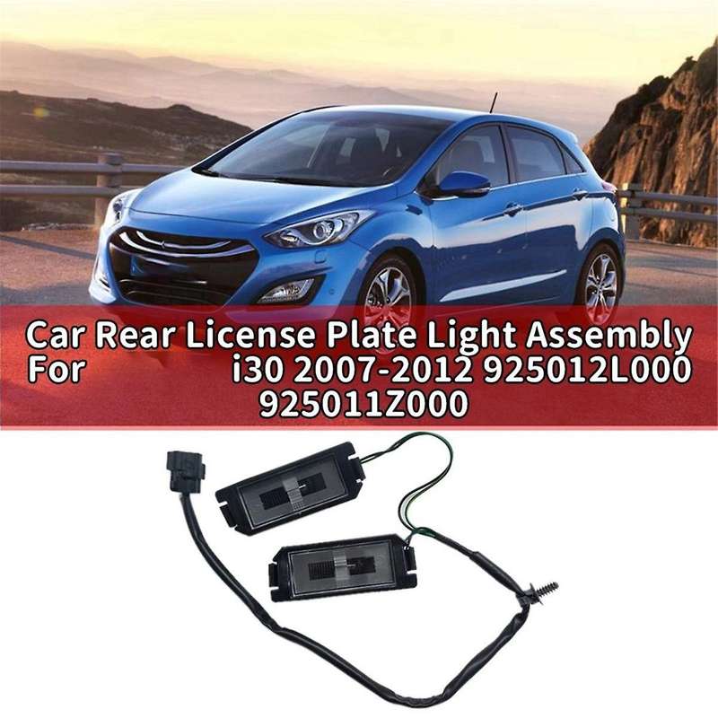 Automotive Rear License Plate Light Assembly Led License Plate Light for I30 07-12 925012l000 92501