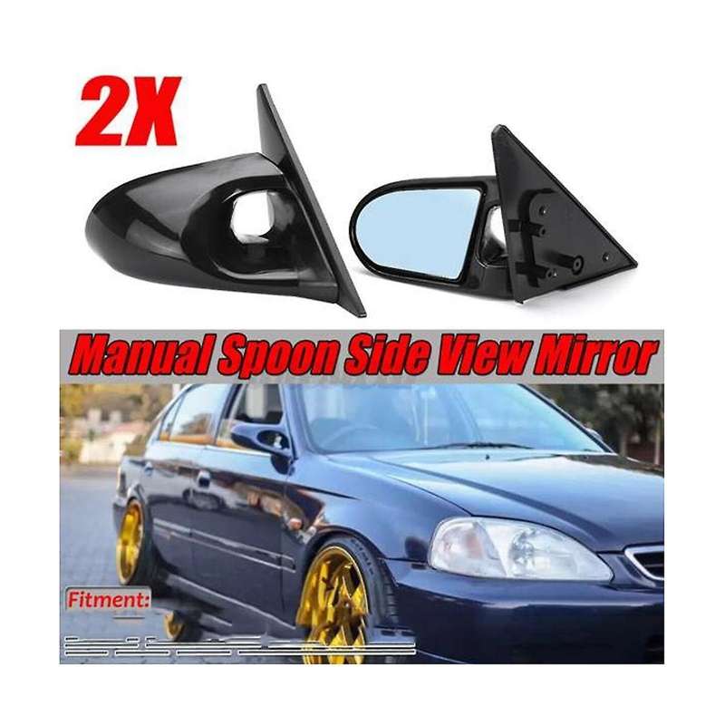 Automotive Rearview Mirror Side Mirror Manual Adjustable Side Wing Mirror for Ek 4 Door 1996-2000