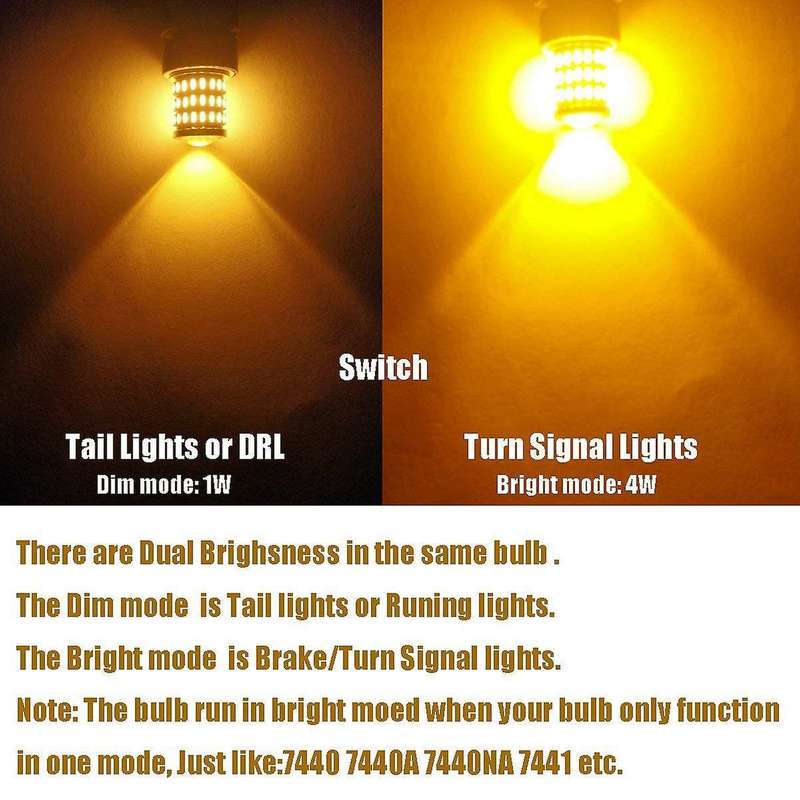 Automotive Universal Super Bright Low Power Turn Signal Lights, Brake Lights, Tail Lights, Side Mark