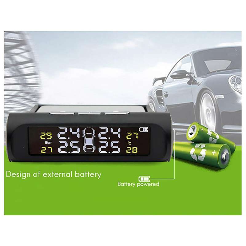 Automotive Wireless Tire Pressure Monitoring System Tpms External Car Precision Tire Pressure Temper