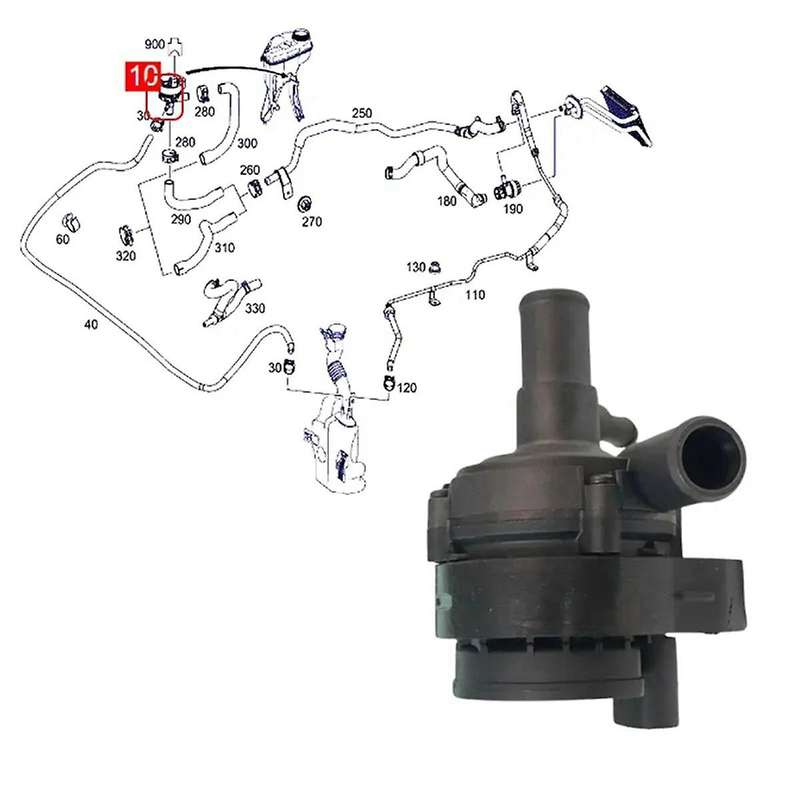 Auxiliary Cooling Electronic Pumps for C250 C63 Glk350 Sl63 Parking Heater Water Pump 2048350264 A2