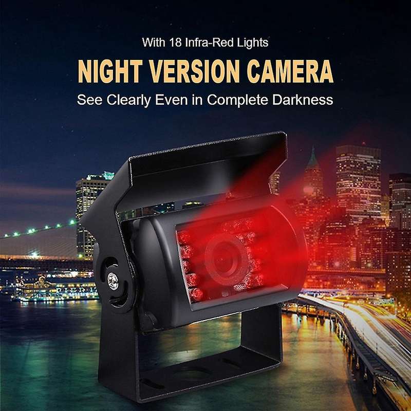 Aviation Head Car Rear View Monitor Upgrade 700tvl Ccd 18 Ir Reversing Camera 12/24v for Truck Bus