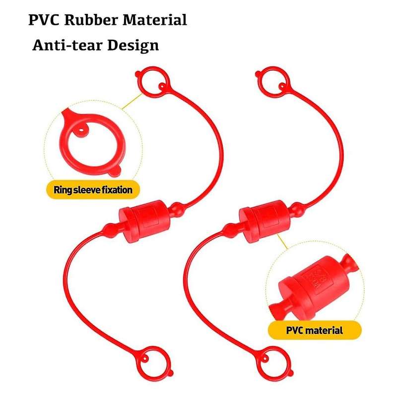 -b 3/4 Hydraulic Quick Coupler Male Dust Cap and Female Plug Cover, Fits Hydraulic Quick Disconnects