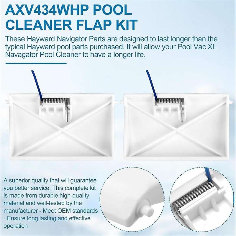 AXV434WHP Pool Cleaner Flap Kit for Navigator Navigator Plus Pool Ultra, Fit for Pool Cleaners