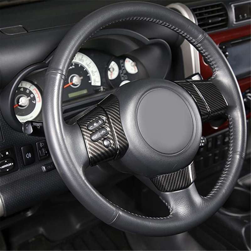 B- Steering Wheel Cover Button Decoration Stickers Trim for 2007-2021