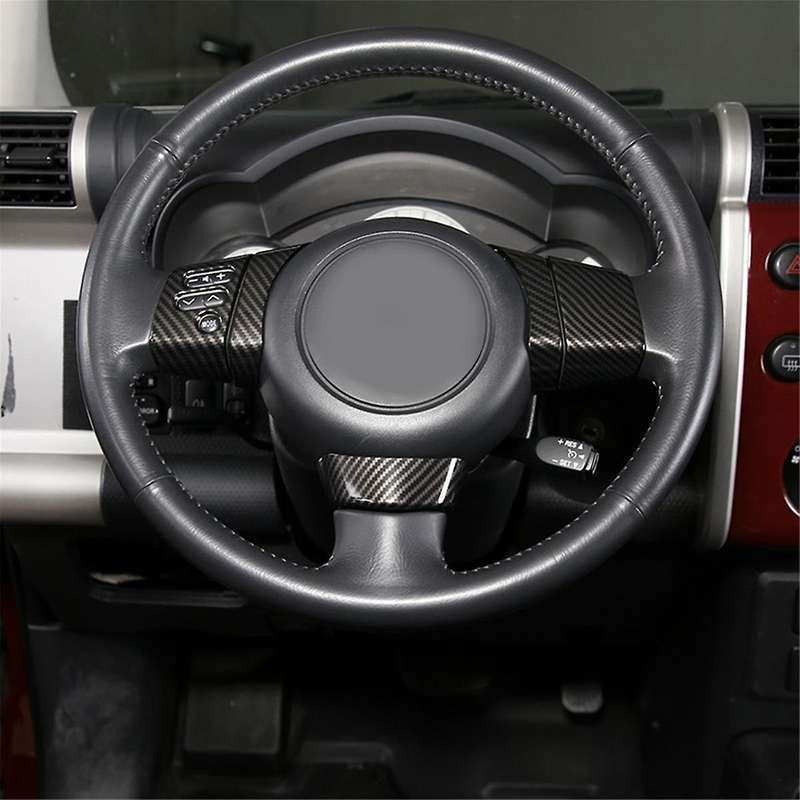 B- Steering Wheel Cover Button Decoration Stickers Trim for 2007-2021
