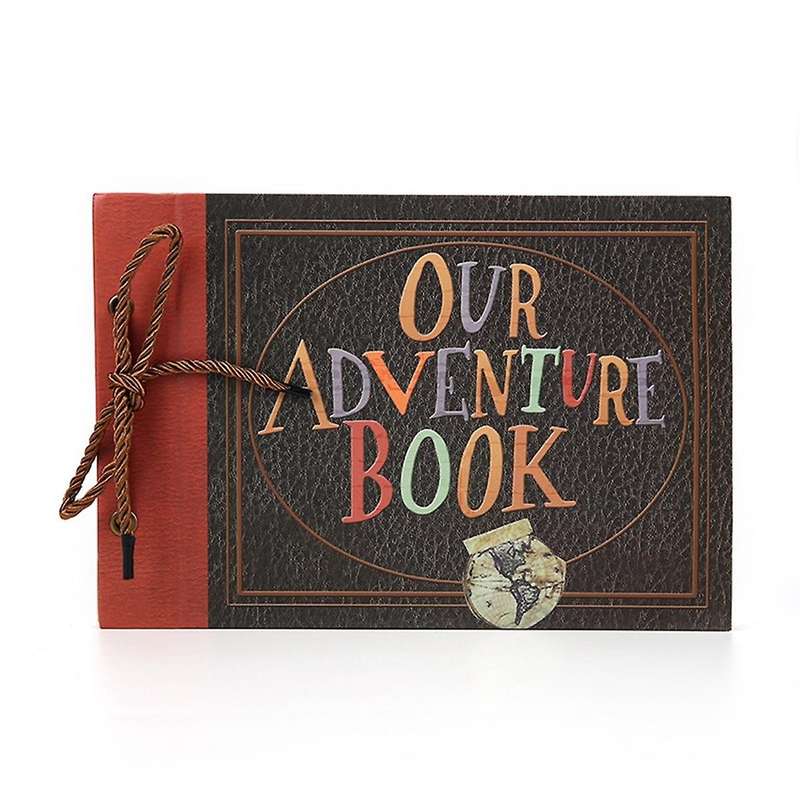 B Scrapbook Photo Album,Our Adventure Book Scrapbook,Hard Cover Travel Scrapbook for Anniversary, W