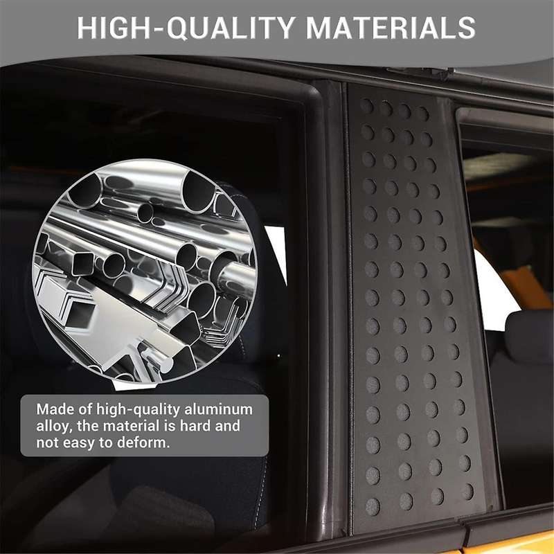 B Pillar Decals Window Center Pillar Panel Cover for 2021-2023 B Pillar Trim Cover Accessories Alumi