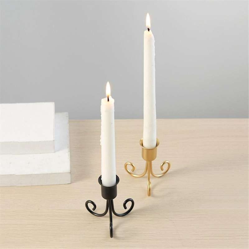 B+G Classic Taper Candle Holder, Candle Stand, Iron Candle Stand, Candlestick Holder for Party Weddi