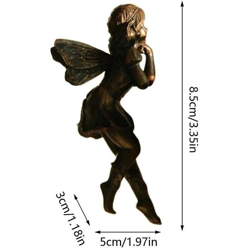 B Plant Pot Hanging Resin Decor Fairy Flower Pot Decor Design for Garden Huggers Pot Fairy Decor