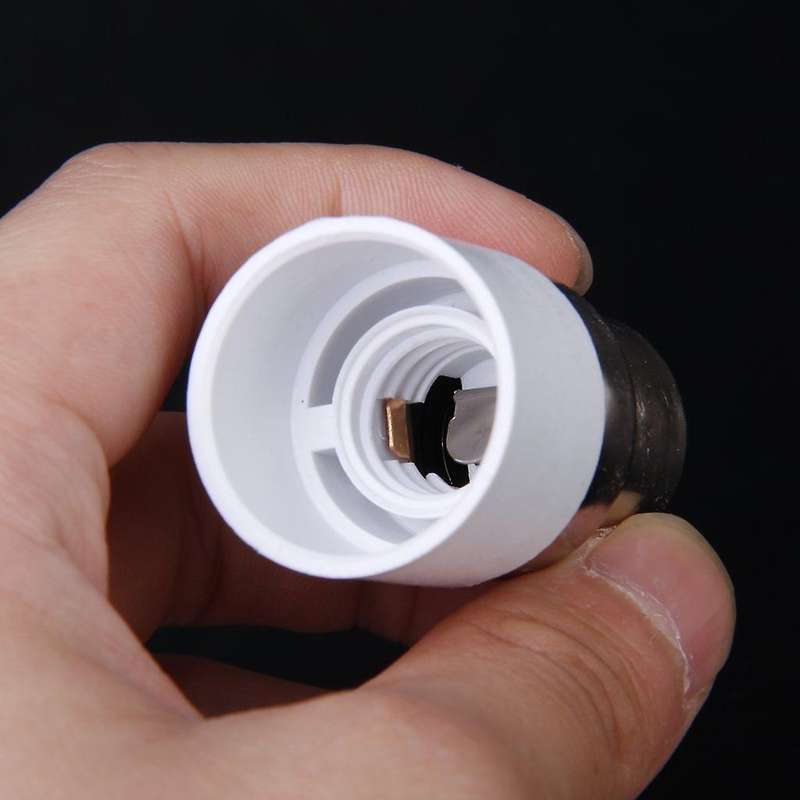 B22 to E14 Screw LED Light Bulb Socket Adapter Converter