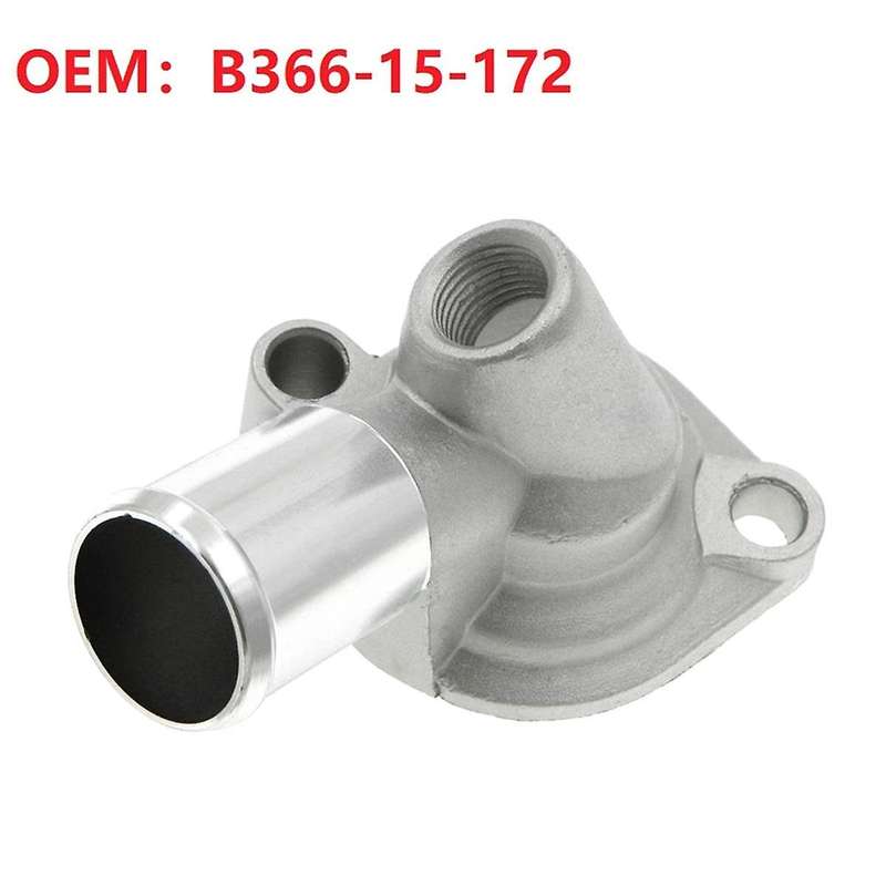 B366-15-172 Aluminum Engine Coolant Thermostat Housing for 323 MX-3 1990-1995 1.6L 1.8L B36615172