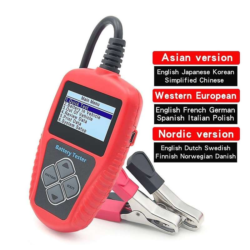 Ba101 Car Battery Tester 12v 100-2000cca Battery System Detect Auto Load Battery Analyzer Pk Kw208 A